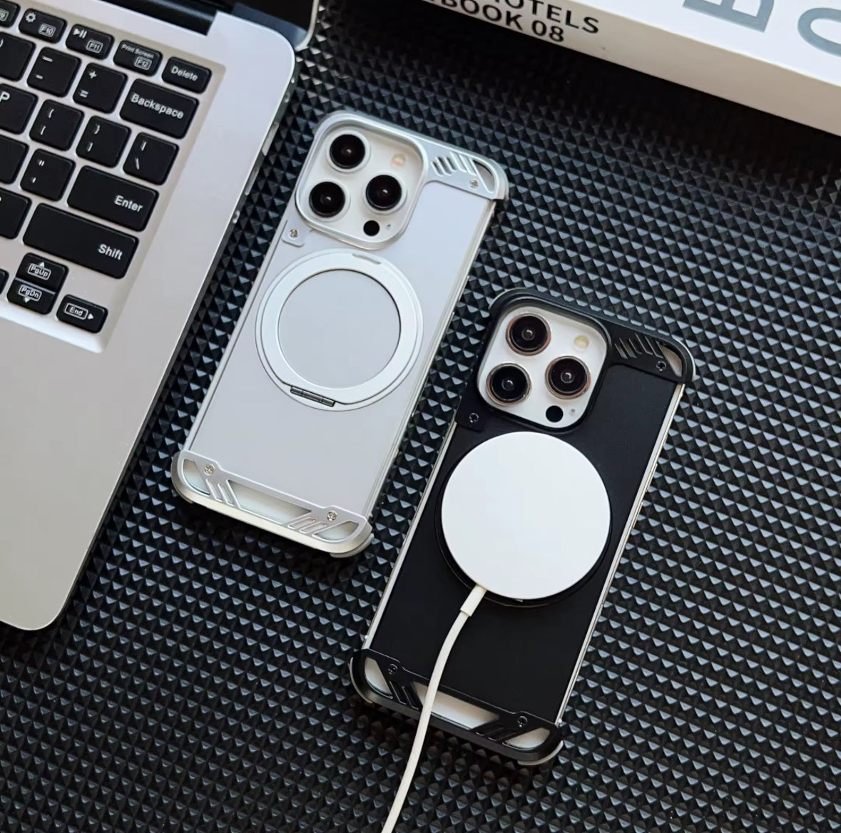 Luxury Borderless Aluminum Metal Frame Magnetic Phone Case