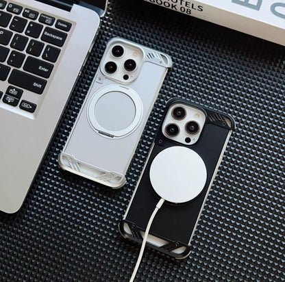 Luxury Borderless Aluminum Metal Frame Magnetic Phone Case