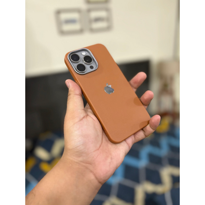 iPhone Leather Finish case (Brown)