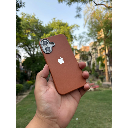 iPhone Leather Finish case (Brown)