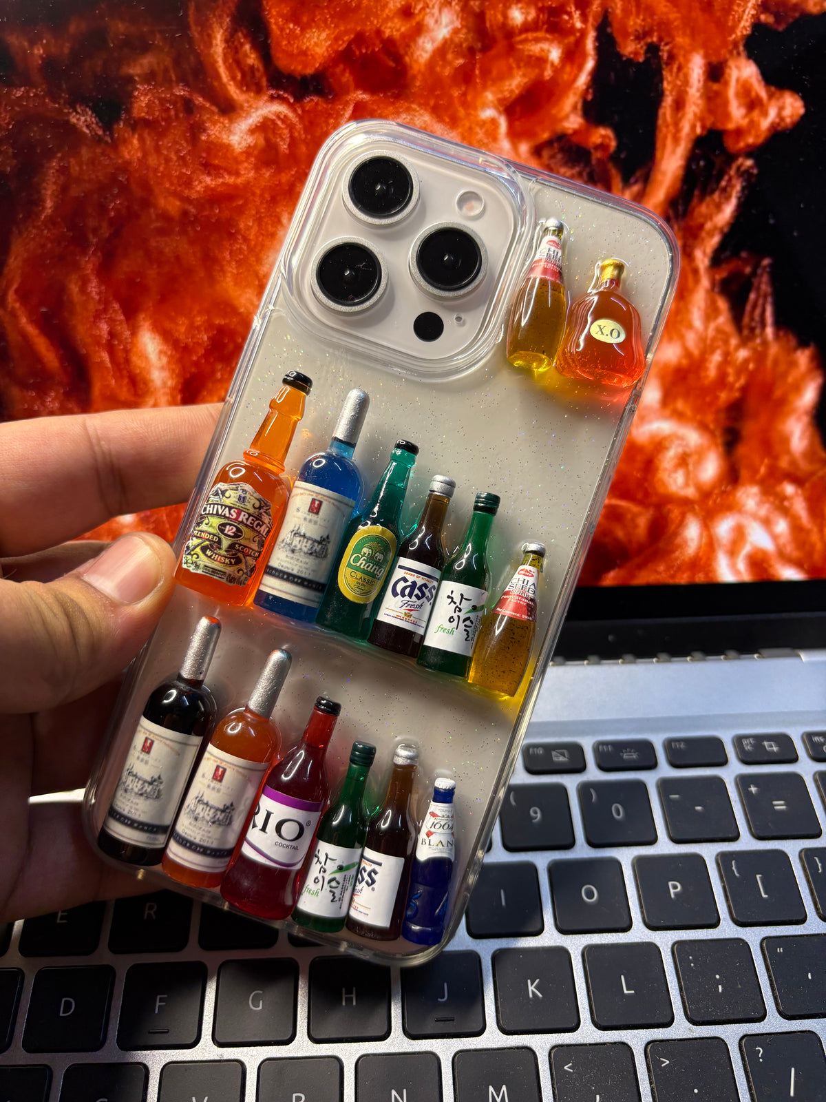 iPhone TPU 3D Bottle Case
