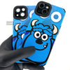 iPhone Textured Printed case - Blue Monster