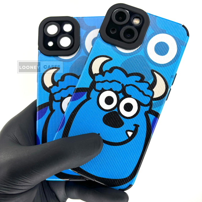 iPhone Textured Printed case - Blue Monster