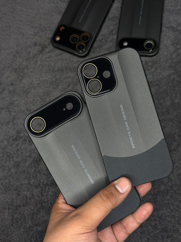 Sports Design Luxury Matte Case with Leather Grip