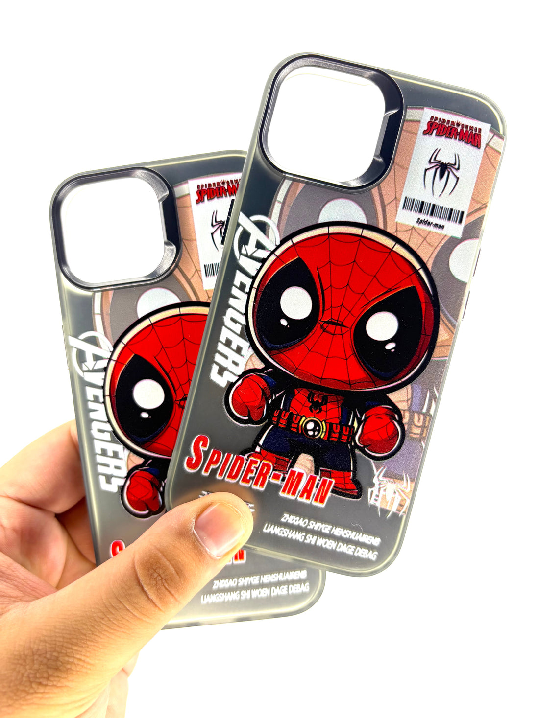 iPhone Matte Finish Case - Red Cartoon Spider (iPhone 12 Series)