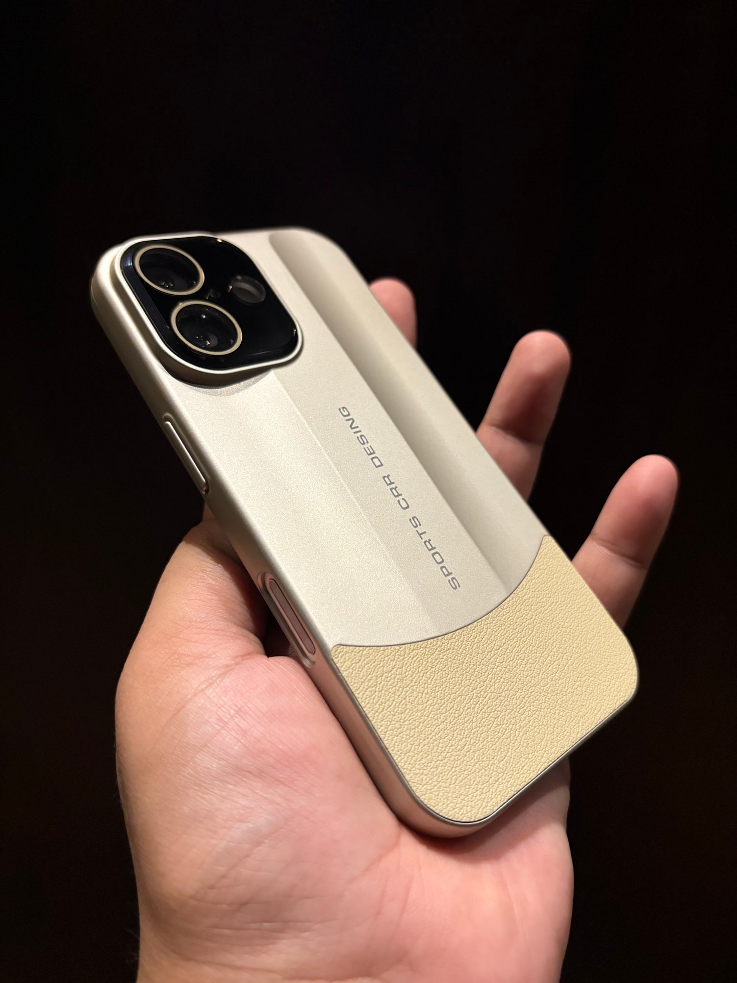 Sports Design Luxury Matte Case with Leather Grip