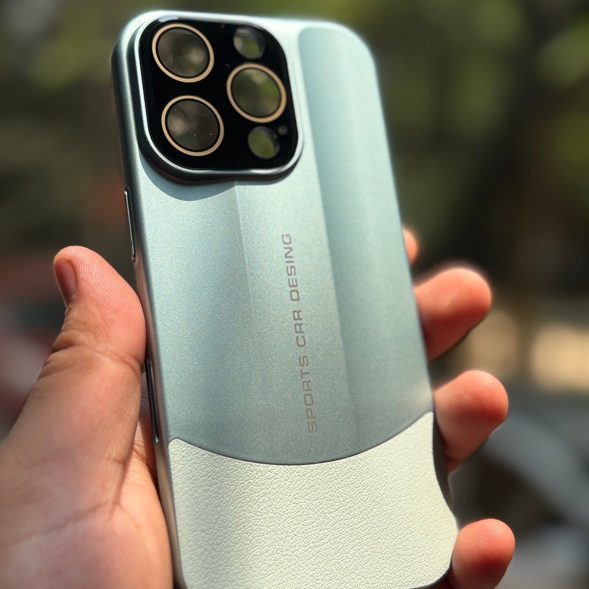 Sports Design Luxury Matte Case with Leather Grip