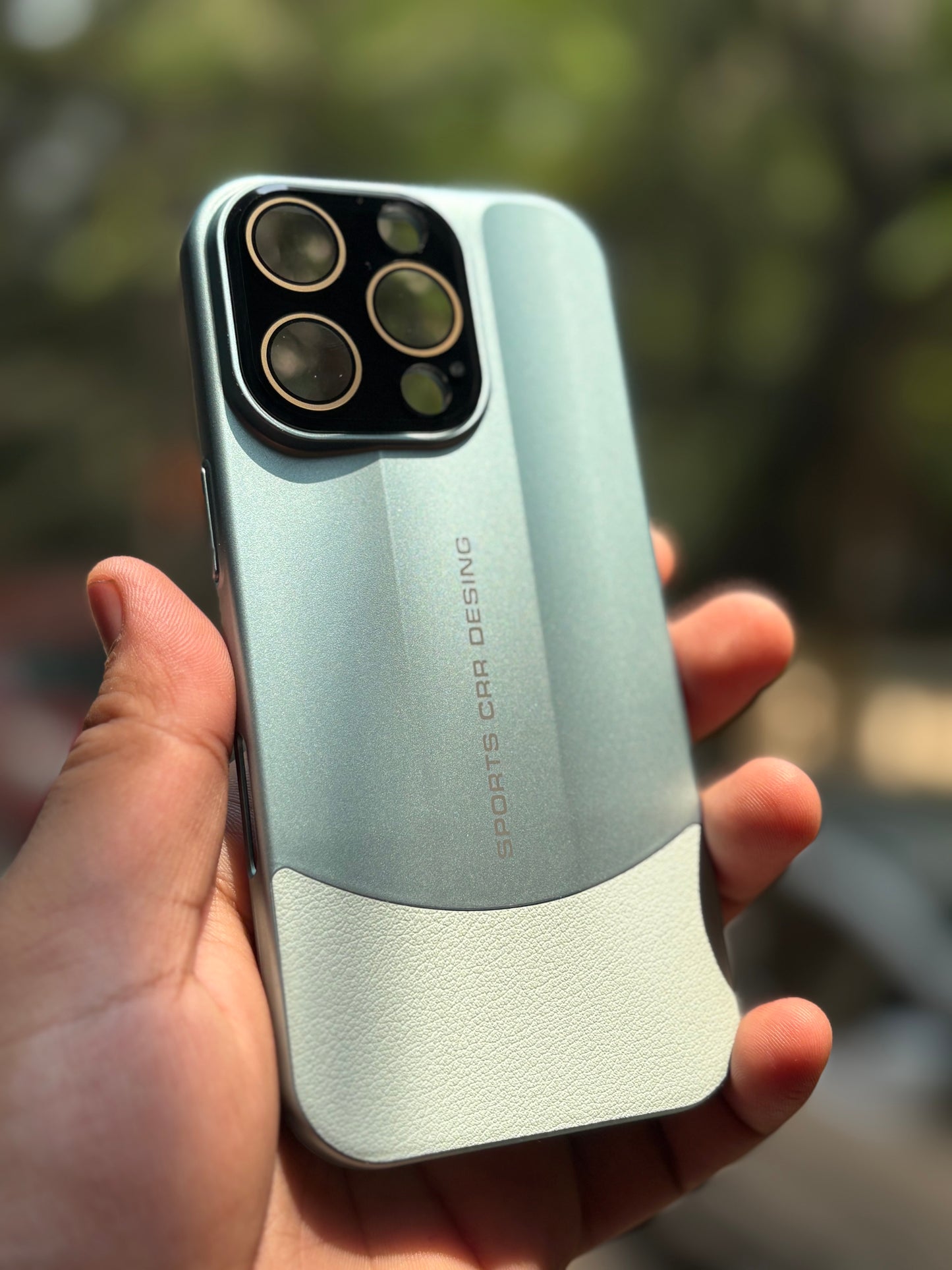 Sports Design Luxury Matte Case with Leather Grip