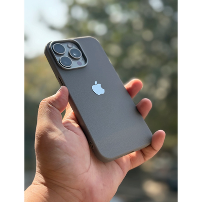 Pack of 2 (Brown, Grey) - iPhone Leather Finish cases