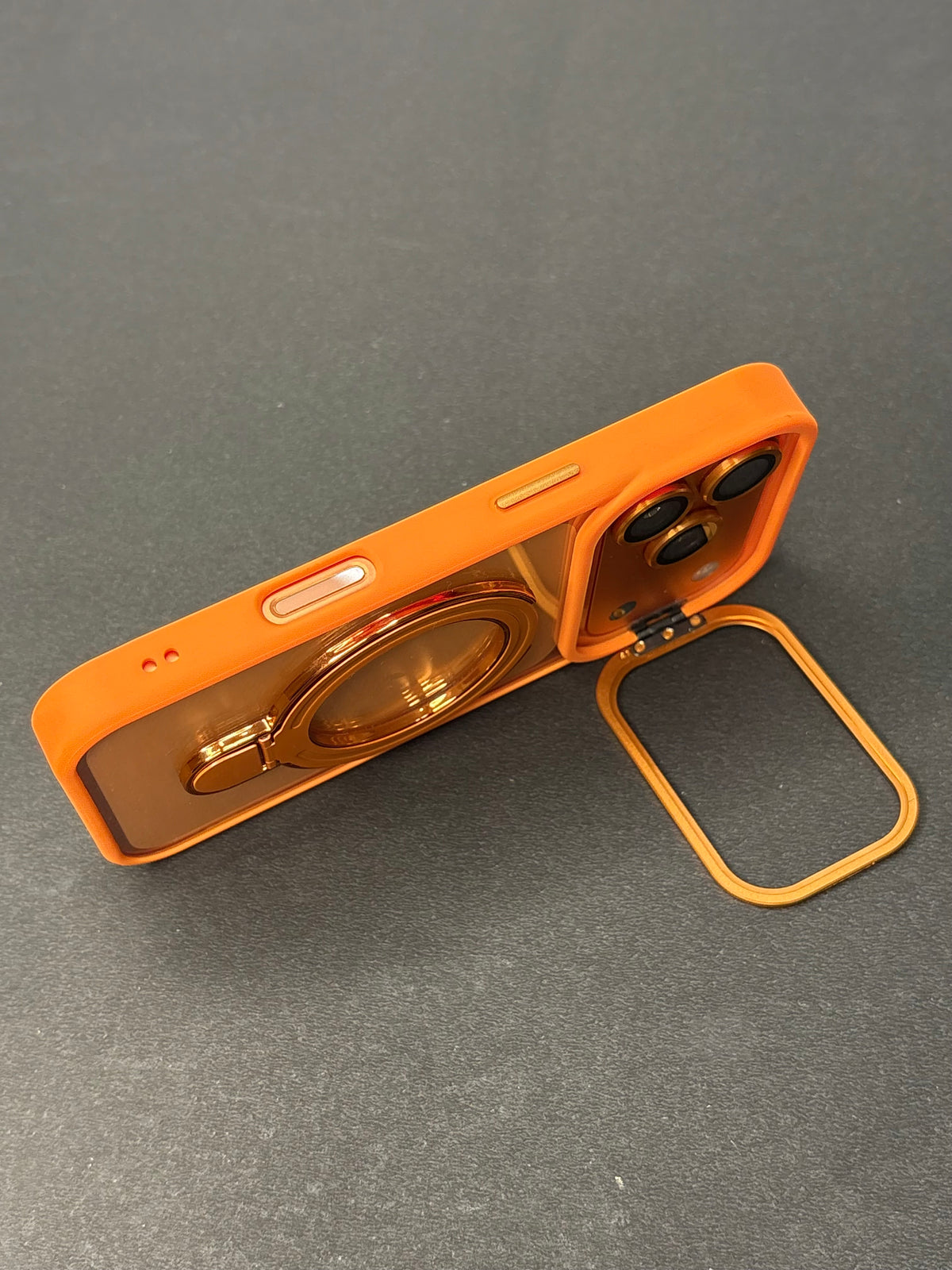 Magnetic Ring Holder iPhone Case with Max Shockproof and Camera Stand Lens Protection Shell