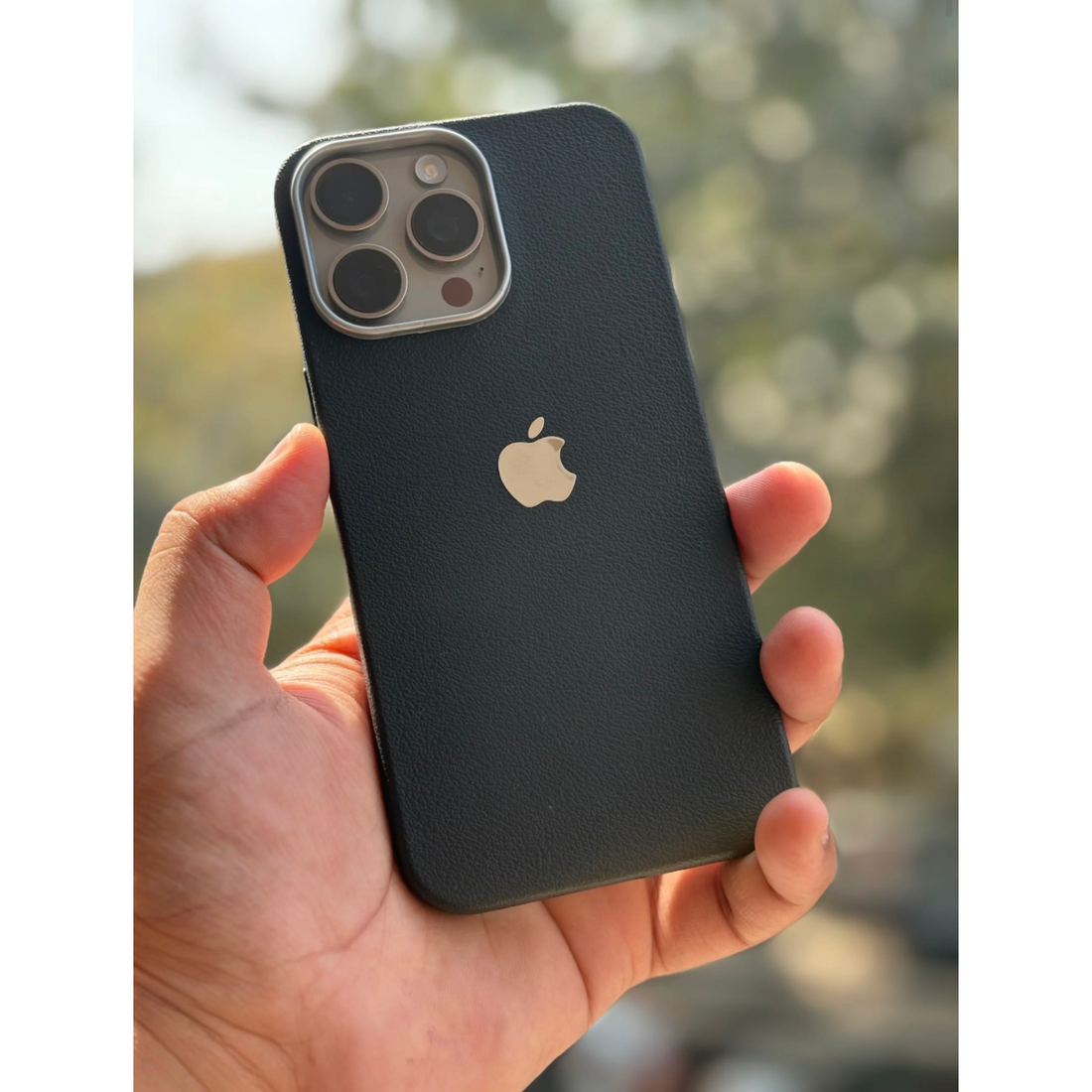 iPhone Leather Finish case (Black)