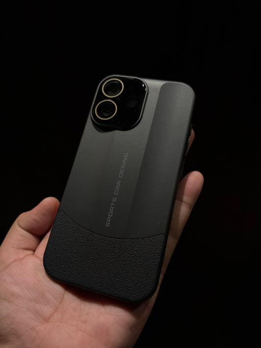 Sports Design Luxury Matte Case with Leather Grip