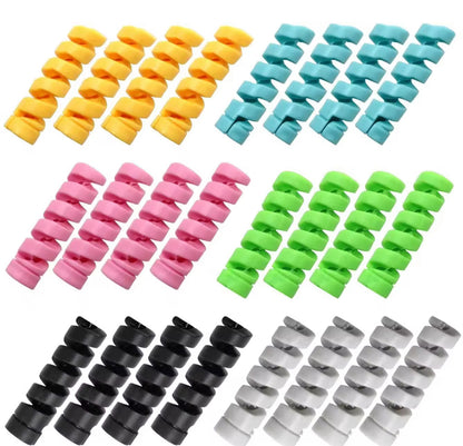 Highly Flexible Silicone Cable Protectors (4 pcs)