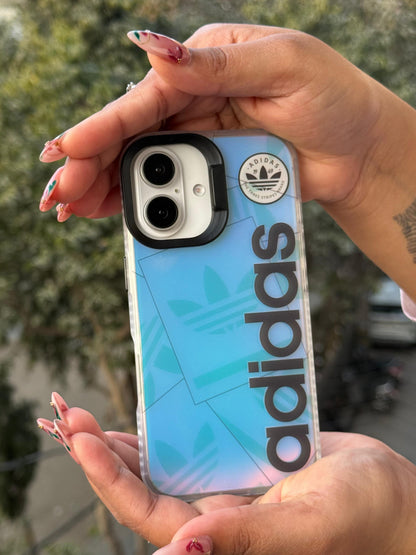 iPhone 3D Fluorescent Case - Black Adidas