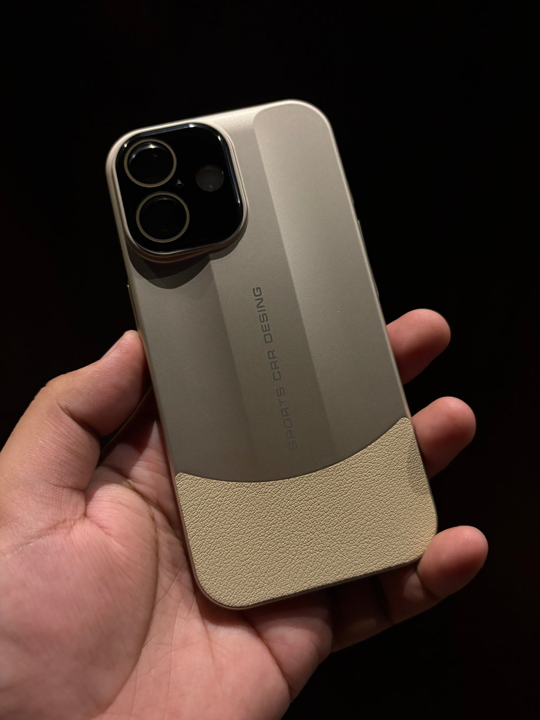 Sports Design Luxury Matte Case with Leather Grip