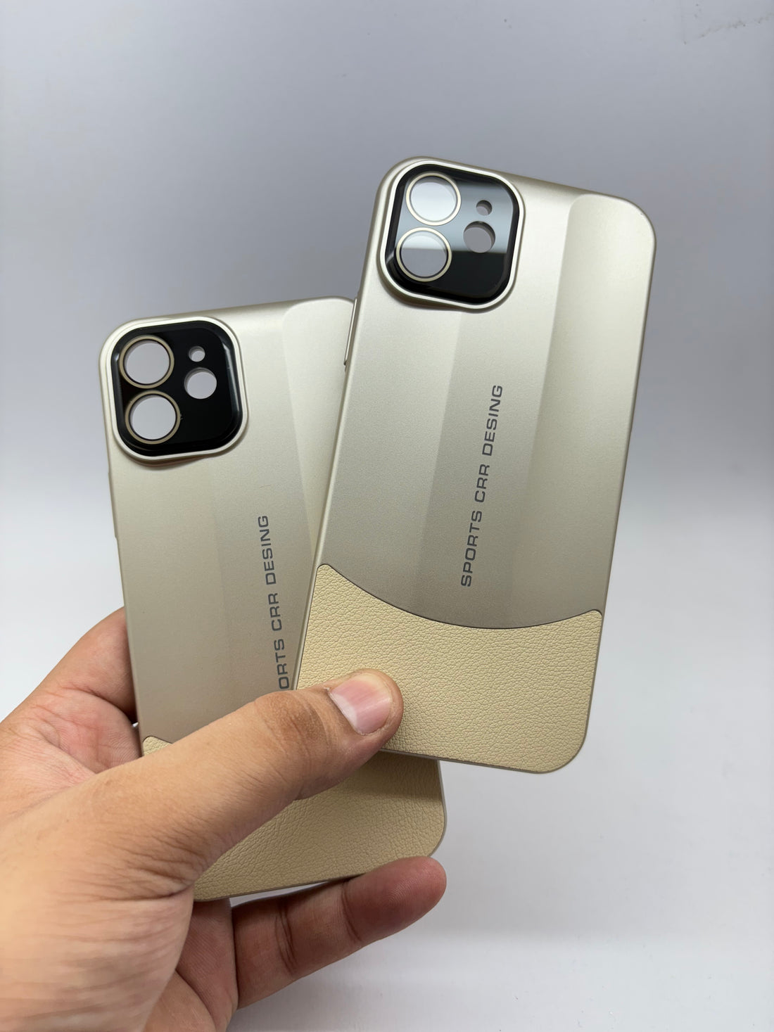Sports Design Luxury Matte Case with Leather Grip (iPhone 11 Series)