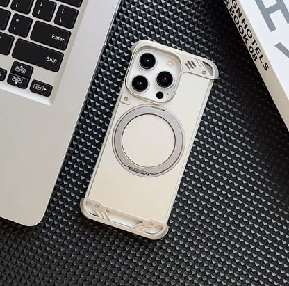 Luxury Borderless Aluminum Metal Frame Magnetic Phone Case