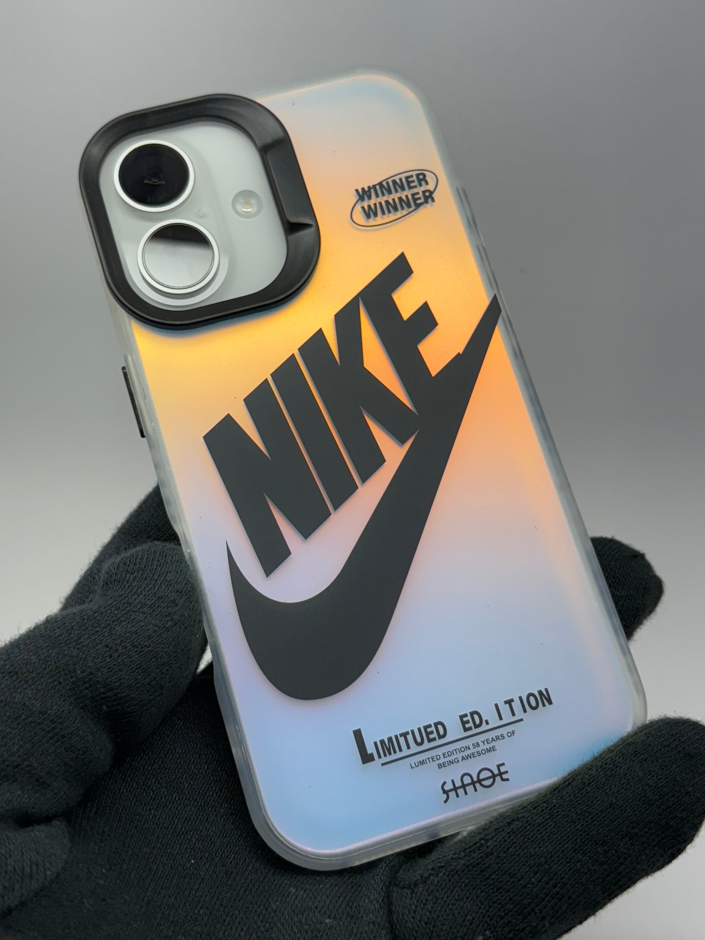 iPhone 3D Fluorescent Case - Black Tick