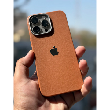 iPhone Leather Finish case (Brown)