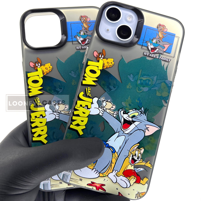 iPhone Matte Finish Case - Tom And Jerry Green Shade