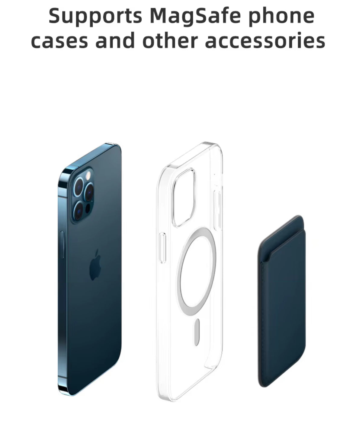 Magsafe Leather Wallet For iPhone
