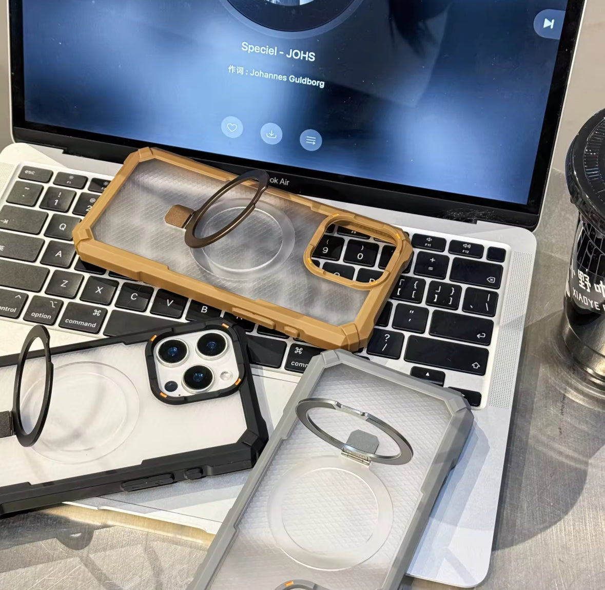 Magnetic Kickstand Armor Case with Drop Protection