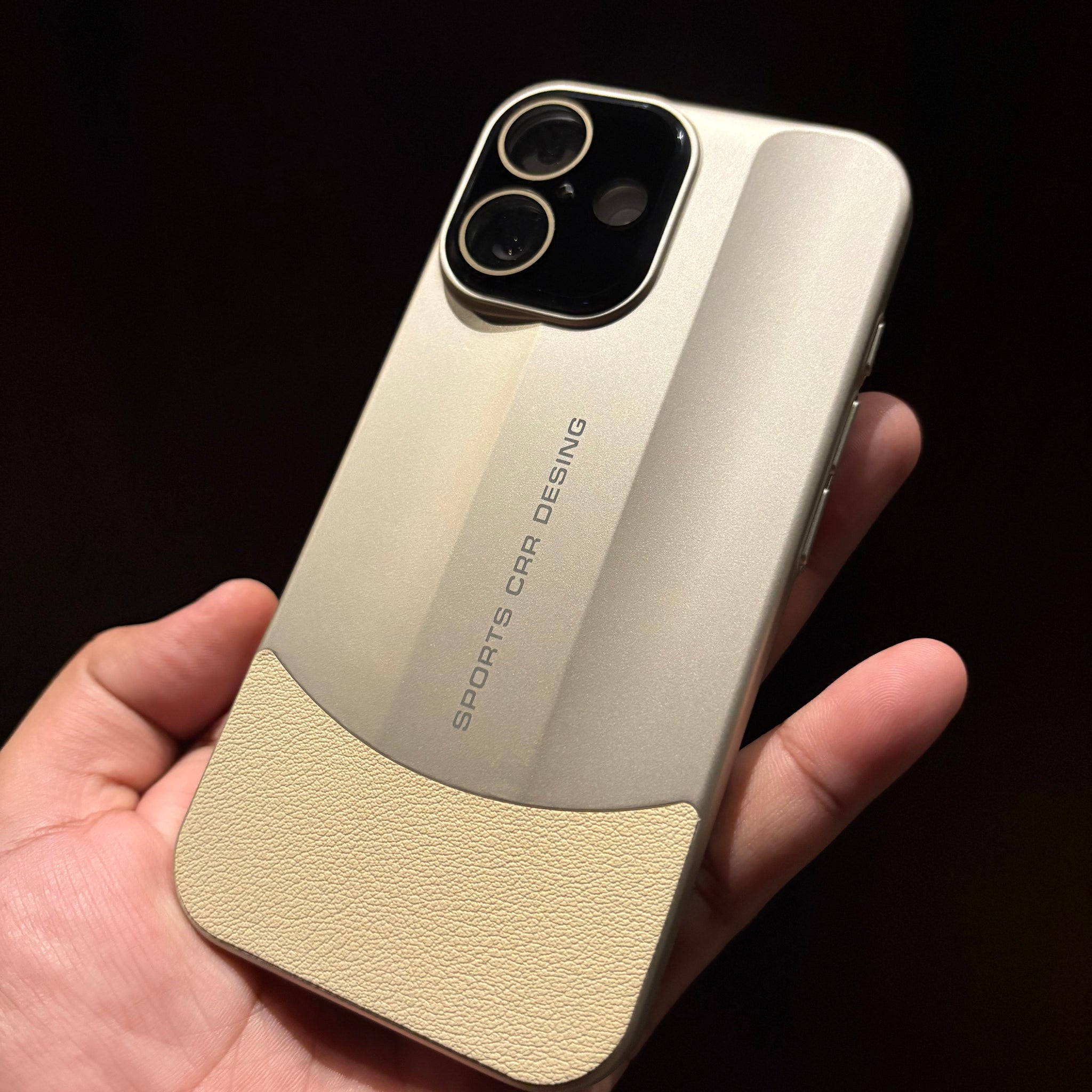 Sports Design Luxury Matte Case with Leather Grip