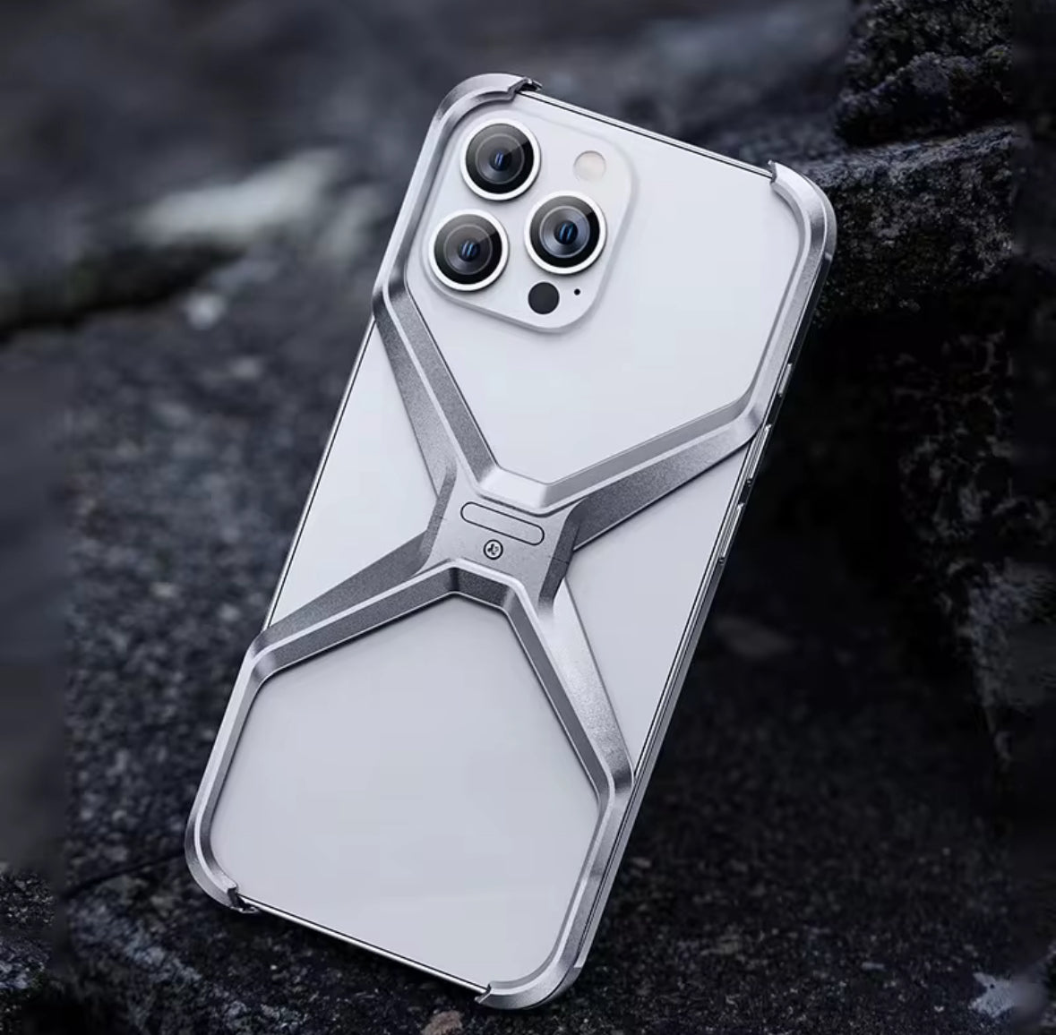 Luxury Shockproof Anti Heat Armored Detachable Alloy Phone Case