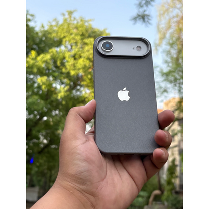 iPhone Leather Finish case (Grey)