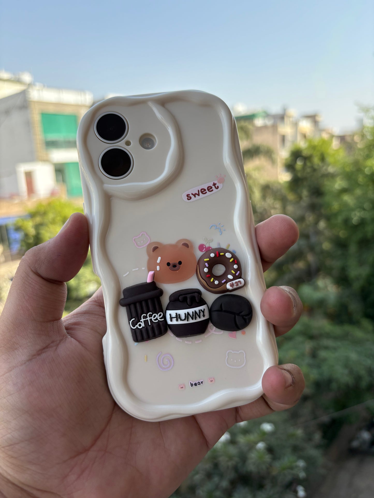 Melomon ultra hybrid 3d wave cartoon case with silicone design drop protection case