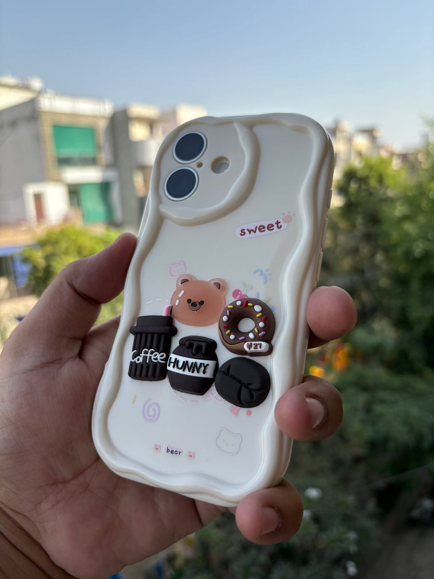 Melomon ultra hybrid 3d wave cartoon case with silicone design drop protection case