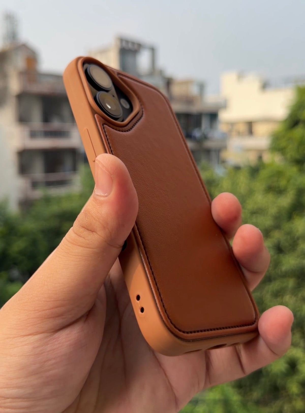 Signature Stitch Leather Case for iPhone