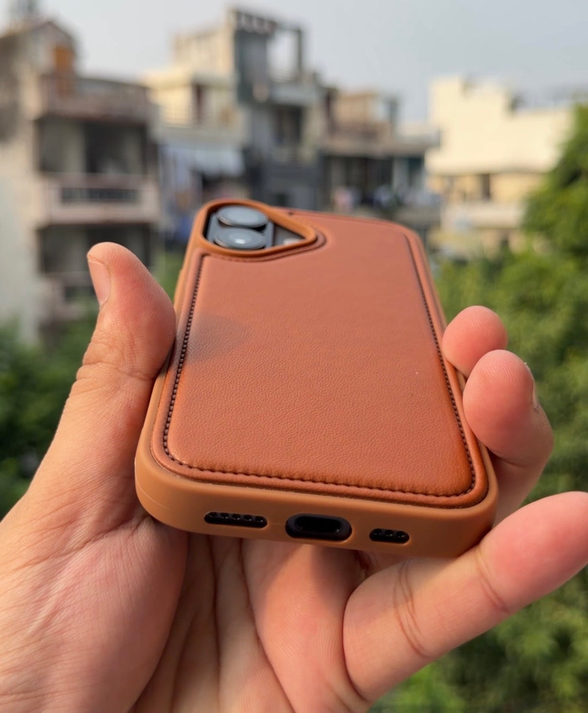 Signature Stitch Leather Case for iPhone