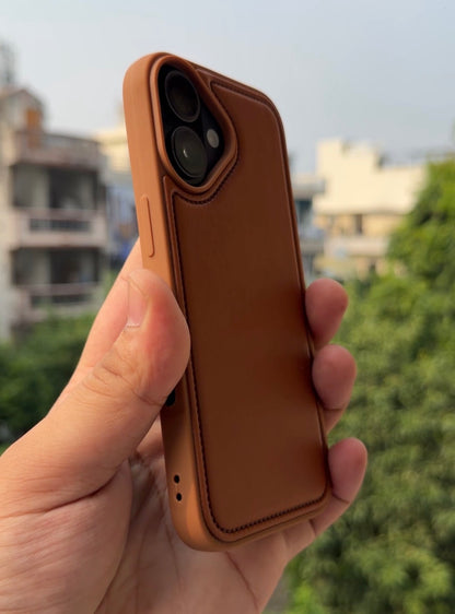Signature Stitch Leather Case for iPhone