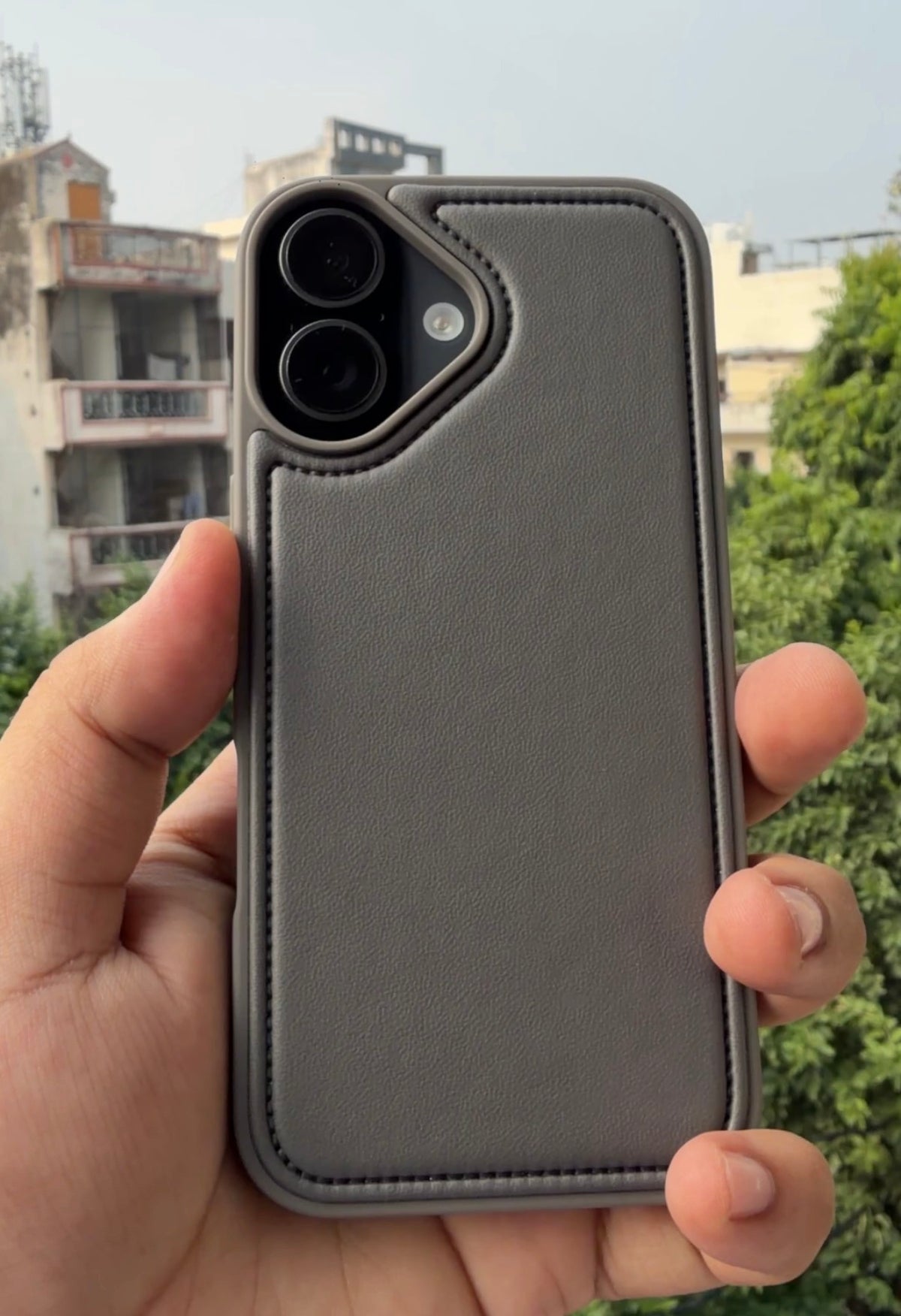 Signature Stitch Leather Case for iPhone