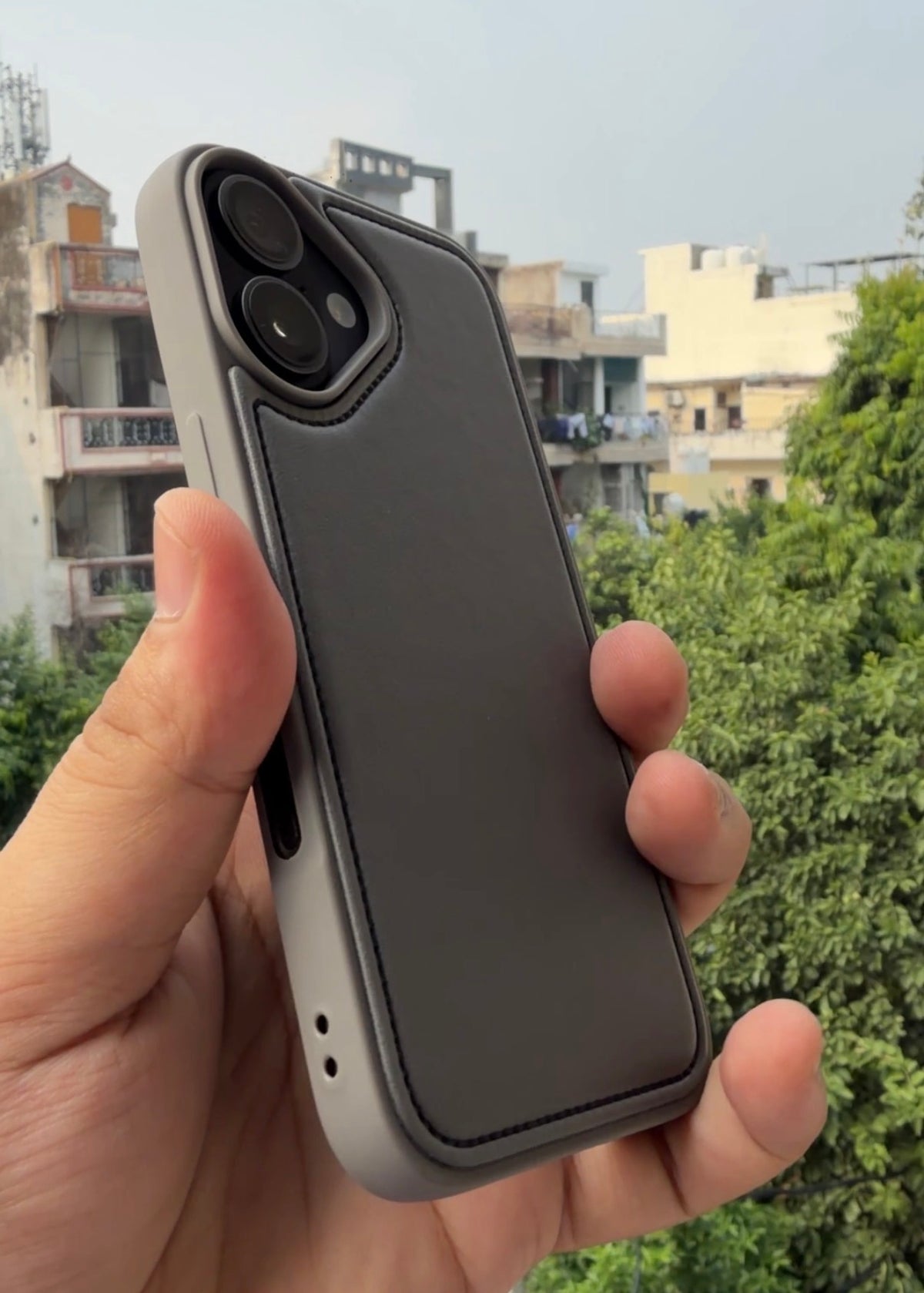 Signature Stitch Leather Case for iPhone