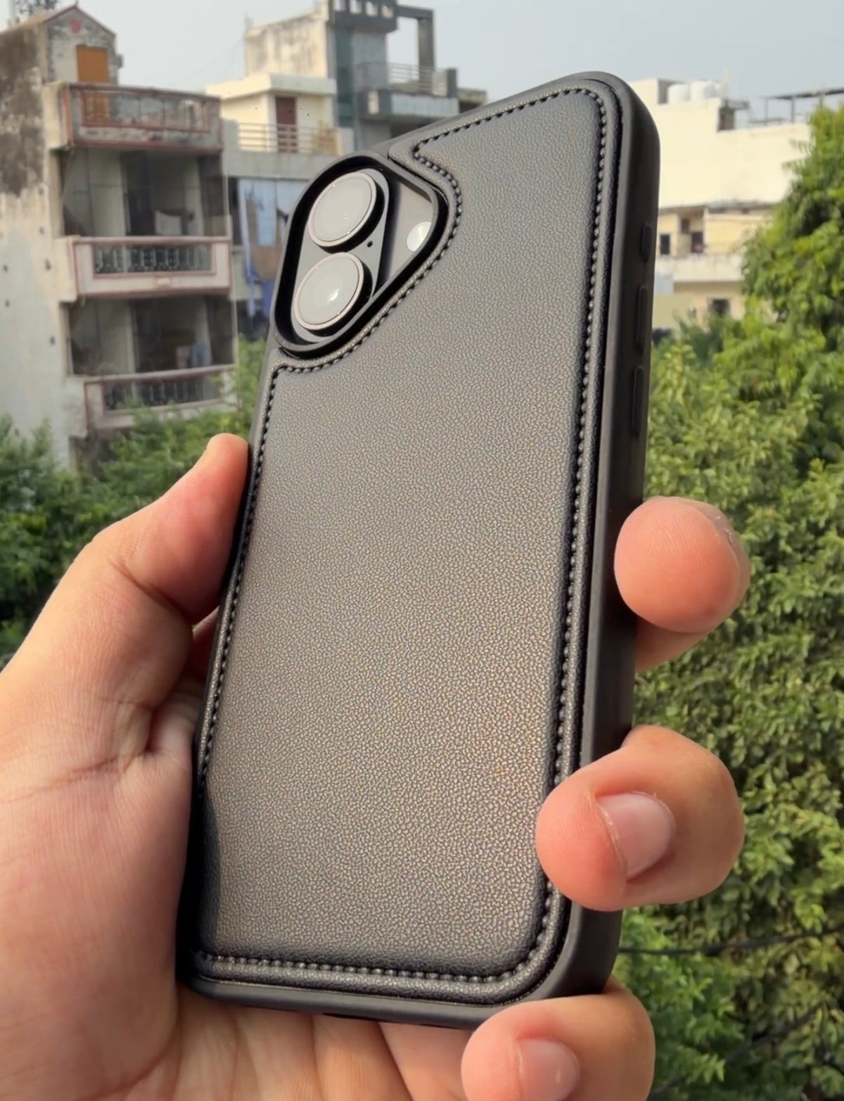 Signature Stitch Leather Case for iPhone