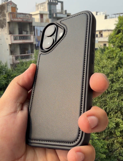Signature Stitch Leather Case for iPhone