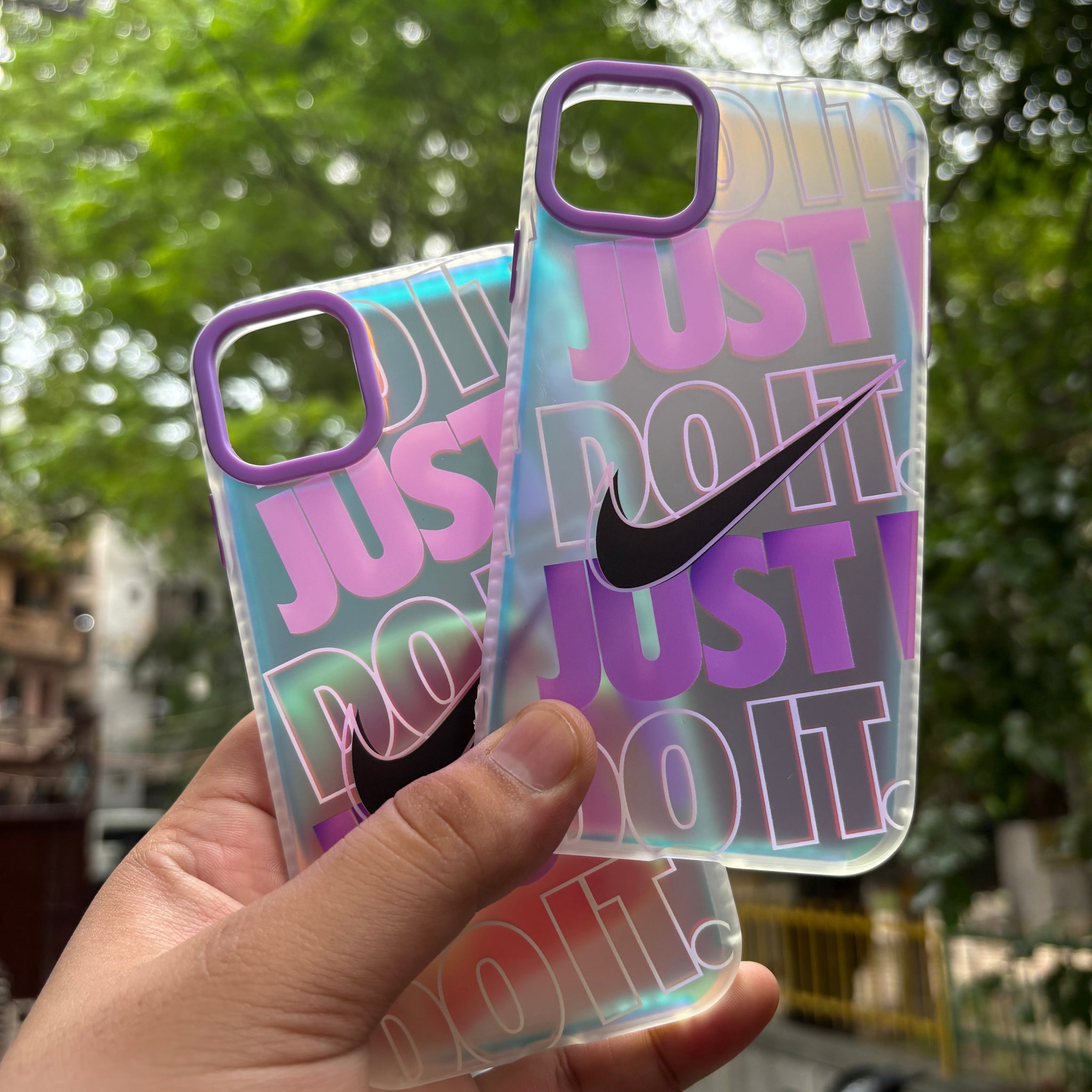 iPhone 3D fluorescent colour changing case (iPhone 12 Series)